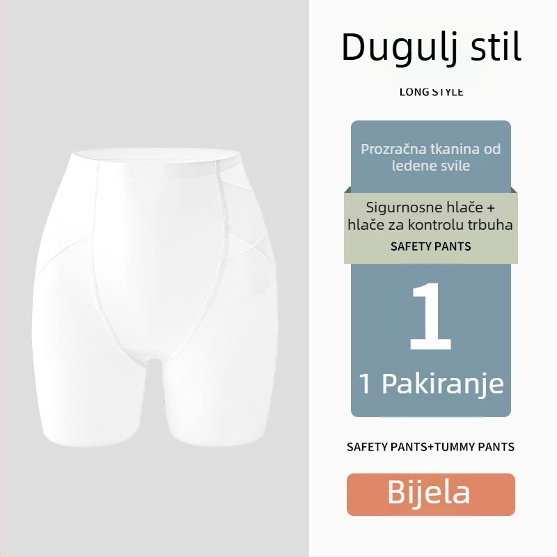 Ženske najlon bezšivne sigurnosne hlače, 3/4 dužine, podizanje stražnjice.