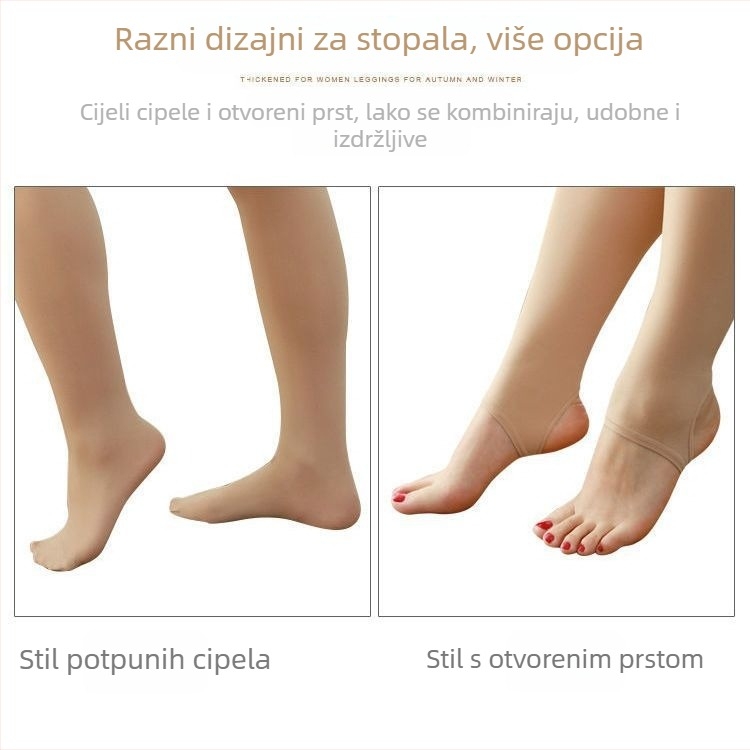 Ženske duga zimska flis tajice s visokim pojasom, dugi, vitkij kroj, srednja elastičnost