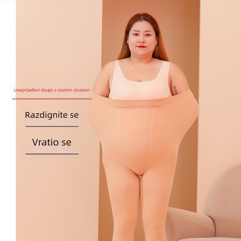 Ženske duga zimska flis tajice s visokim pojasom, dugi, vitkij kroj, srednja elastičnost