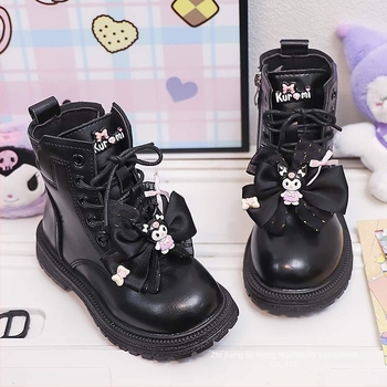 Dječje Martin čizme za djevojčice, niski kroj dizajn, gornji dio od umjetne kože, đon od prirodne gume, za uzrast 1–3 godine