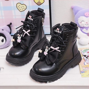 Dječje Martin čizme za djevojčice, niski kroj dizajn, gornji dio od umjetne kože, đon od prirodne gume, za uzrast 1–3 godine