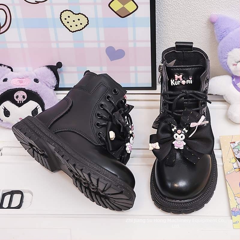 Dječje Martin čizme za djevojčice, niski kroj dizajn, gornji dio od umjetne kože, đon od prirodne gume, za uzrast 1–3 godine