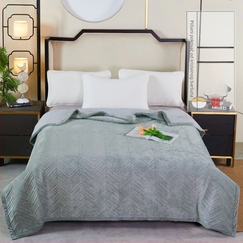 Kristalno baršunasta deka, poliester vlakno, težina 500–800 g, prilagodljivo, jesen i zima