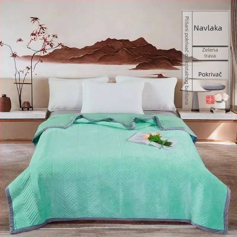 Kristalno baršunasta deka, poliester vlakno, težina 500–800 g, prilagodljivo, jesen i zima