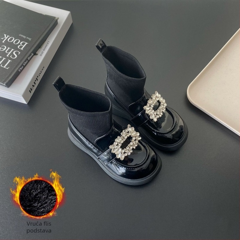 Dječje martinske čizme, niski kroj, gornji dio od mikrovlaknaste kože, gumena potplata, PU ulošak, pogodné za zimu, jesen i proljeće