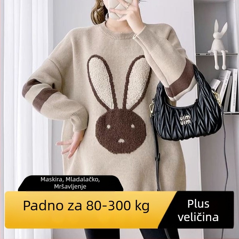 Džemper s kapuljom za jesen-zimu, za trudnice, Ice Silk materijal, polu-visoki ovratnik, rukavi u stilu princeze