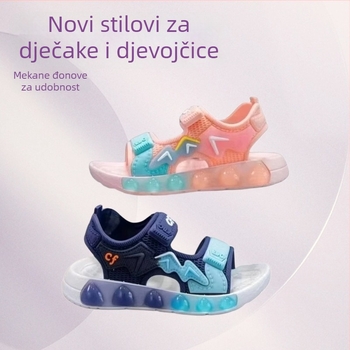 Sportske sandale za dječake, gornji dio od PVC-a, gumena potplata, zatvaranje na Velcro, uzrasta 4–16 godina, proljeće 2025.
