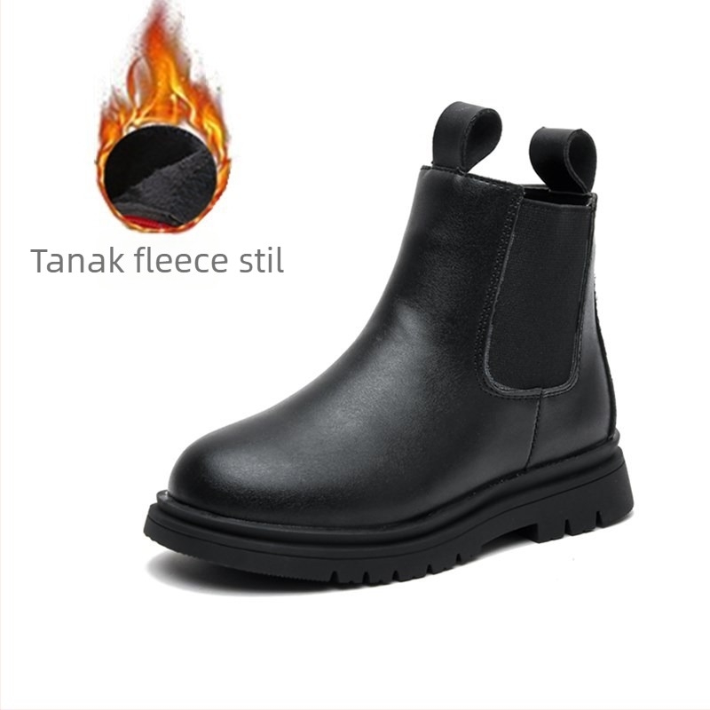 Dječje modne čizme za djevojčice, gornji dio od sintetičke kože, bočni zatvarač, topla podstava, protuklizni TPR potplat