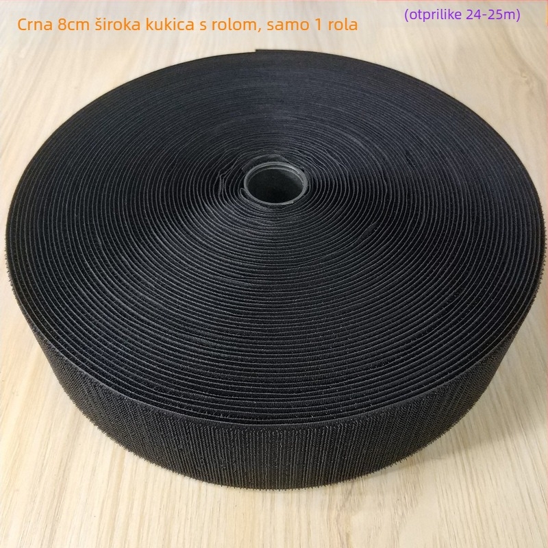 Velcro traka za šivanje na odjeći, obući i kapama; 50% najlon + 50% poliester.