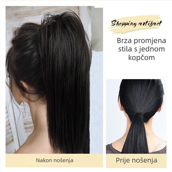 Louise Beauty Clip-In perika s vodopadnim visokim repom, vlakna otporna na toplinu