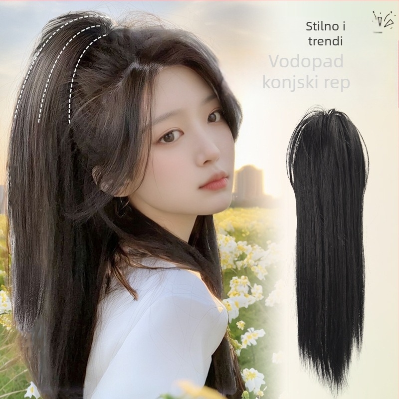 Louise Beauty Clip-In perika s vodopadnim visokim repom, vlakna otporna na toplinu