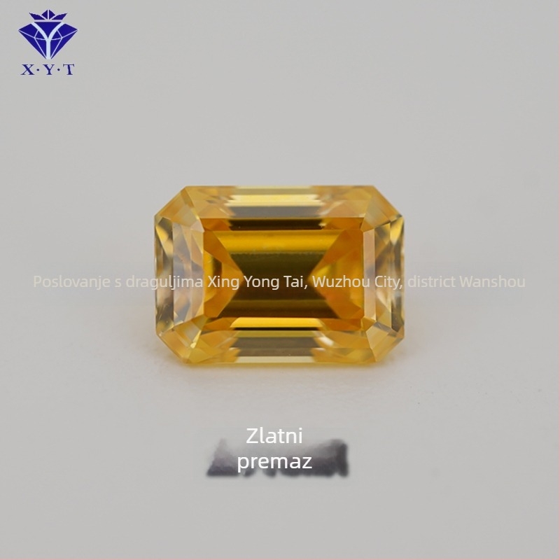 Xing Yong Tai Moissanite emerald-cut pravokutni slobodni kamen, čistoća VVS, poliran, umjetni dragulj