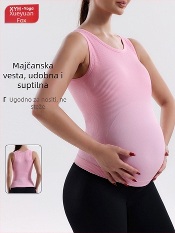 Materinski joga top s košaricama i spiralnim trakama, visoka elastičnost, bez žice, materijal koji odvodi vlagu, 90% najlon, 10% spandeksa, s umetkom za dojke, model 2025, za žene