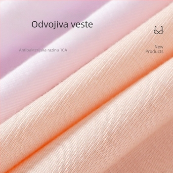 Top za dojenje s integriranim jastučićima za grudi, nježan prema koži celulozno vlakno 80–90%, okrugli izrez, srednja debljina, za sve sezone