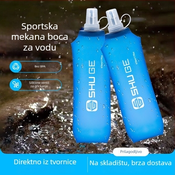 Sportska torba za struk s sklopnim silikonskim spremnikom za vodu, vodootporna, ultra lagana, otporna na habanje, za trčanje