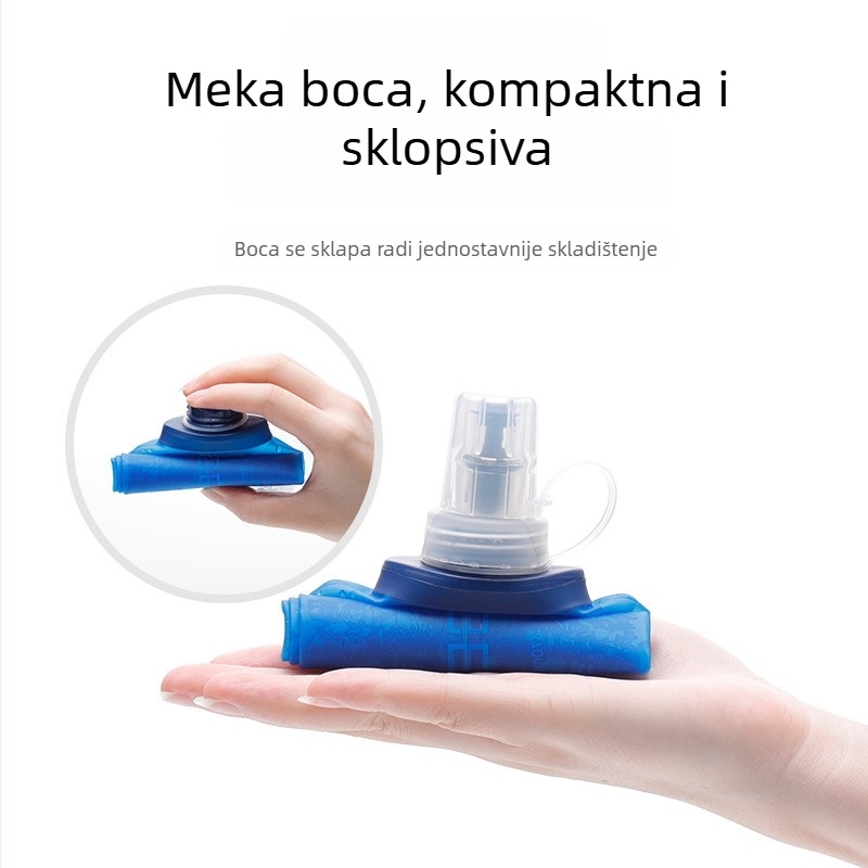 Sportska torba za struk s sklopnim silikonskim spremnikom za vodu, vodootporna, ultra lagana, otporna na habanje, za trčanje