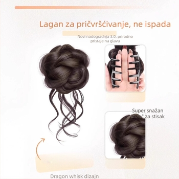 Buqi perika s repom, grip-stil dragon whisker buds, vlakna visoke temperature, mehanička konstrukcija, ne bojí, za žene