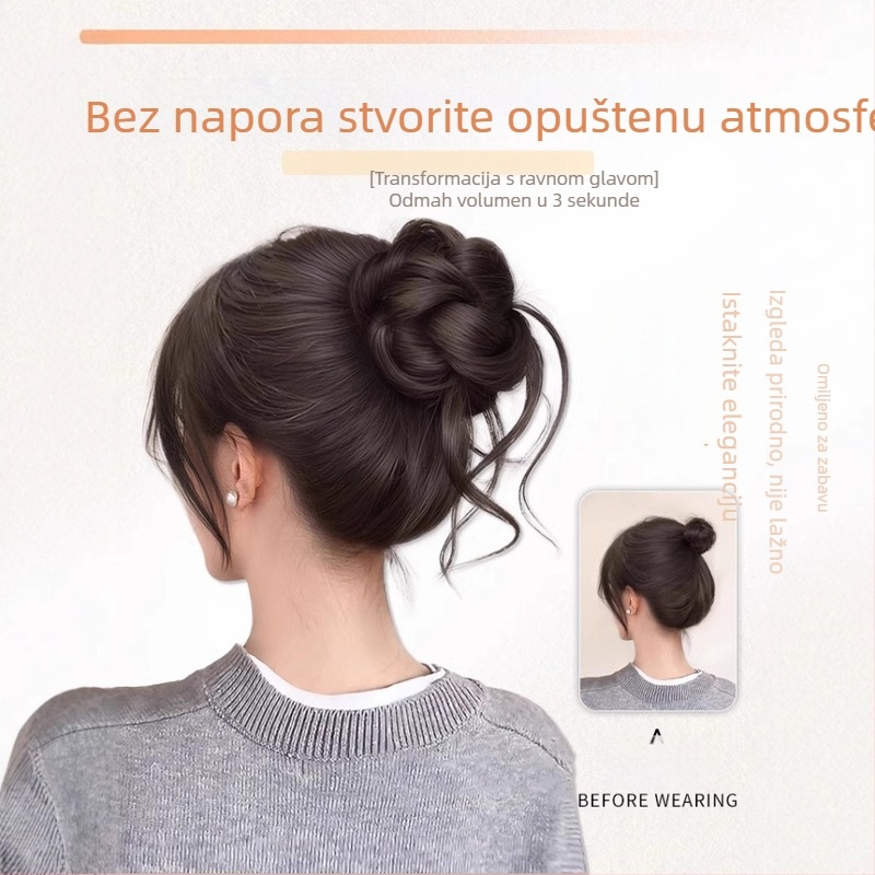 Buqi perika s repom, grip-stil dragon whisker buds, vlakna visoke temperature, mehanička konstrukcija, ne bojí, za žene
