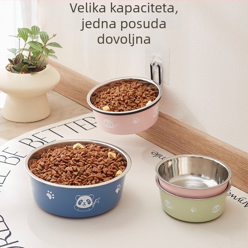 Mengdi nehrđajući čelik – posuda za kućne ljubimce s protukliznim dnom, zdjela za psa i mačku, podrijetlo Taizhou, Zhejiang
