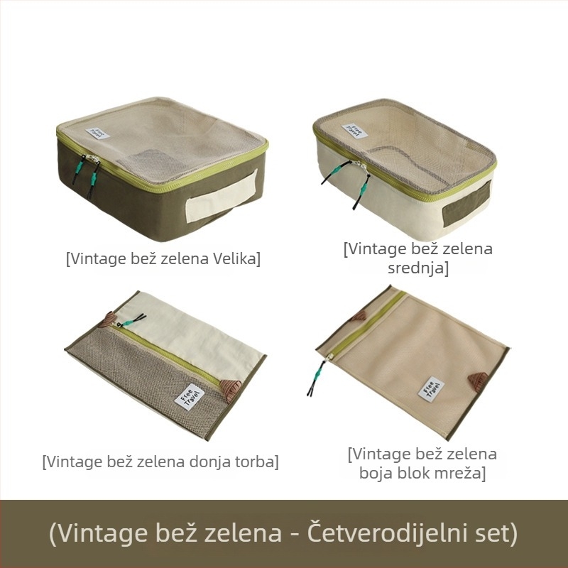 Lida najlon kubna putna torba – višestruki organizator za putovanja, makeup i toaletne potrepštine, japanski stil