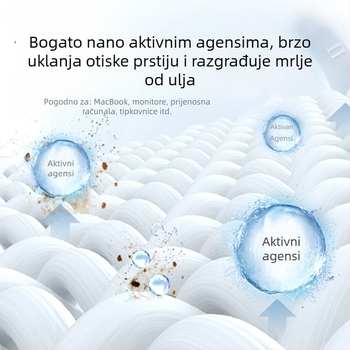 BYS YWT-1 Set za čišćenje zaslona, dvodijelni set za smartphone, računalo i digitalnu kameru