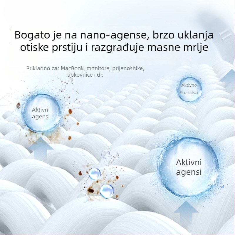BYS YWT-1 Set za čišćenje zaslona, dvodijelni set za smartphone, računalo i digitalnu kameru