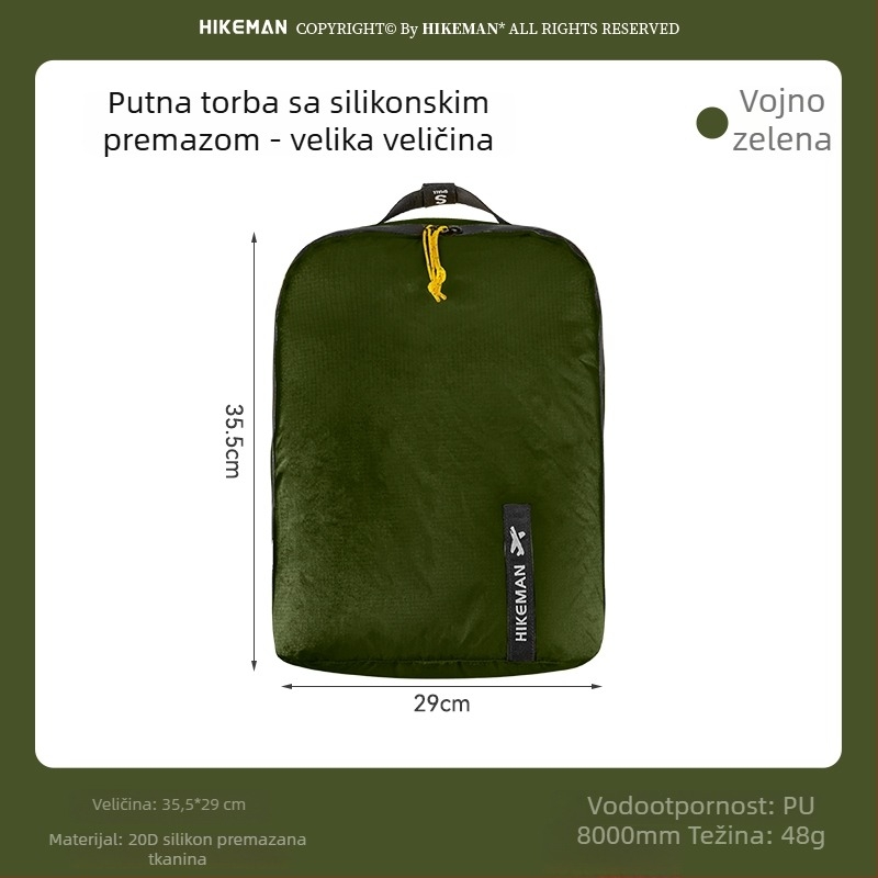 Putna torba za donje rublje — prijenosni organizator odjeće, japanski stil, materijal 600D Oxford tkanina, montirana na vozilu
