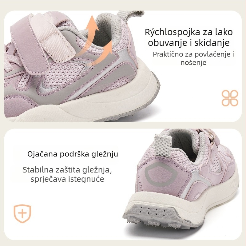 Dječje tenisice od umjetne kože, unisex, za dob 4–16 godina, jesen 2025, protuklizna potplat