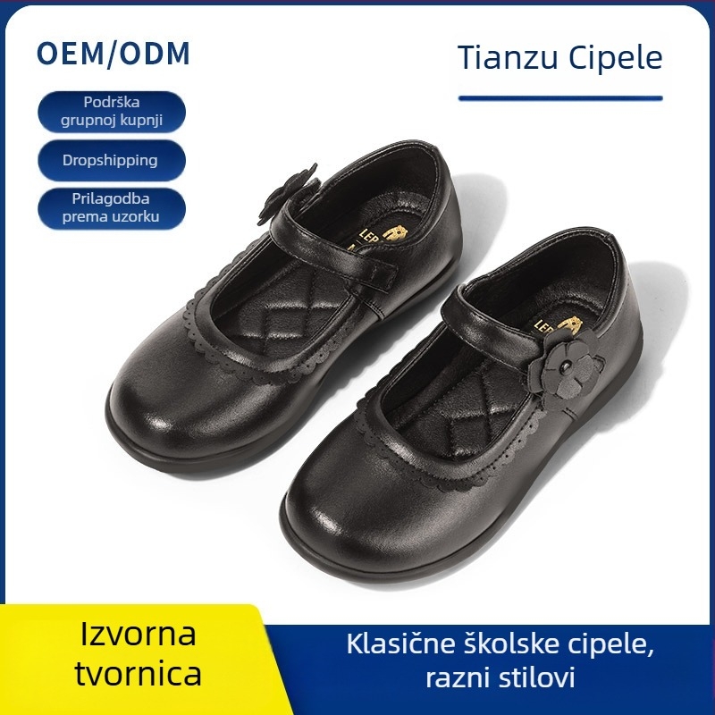 Scenske cipele za djevojčice, gornji dio od mikrovlakna, Velcro zatvarač, prozračne, protuklizne, apsorpcija udara