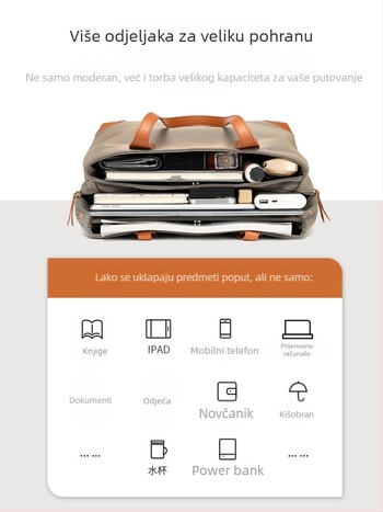 Ženska torba za laptop Tote, urbani stil jednostavnosti, Oxford platno, poliester podstava, svakodnevna uporaba
