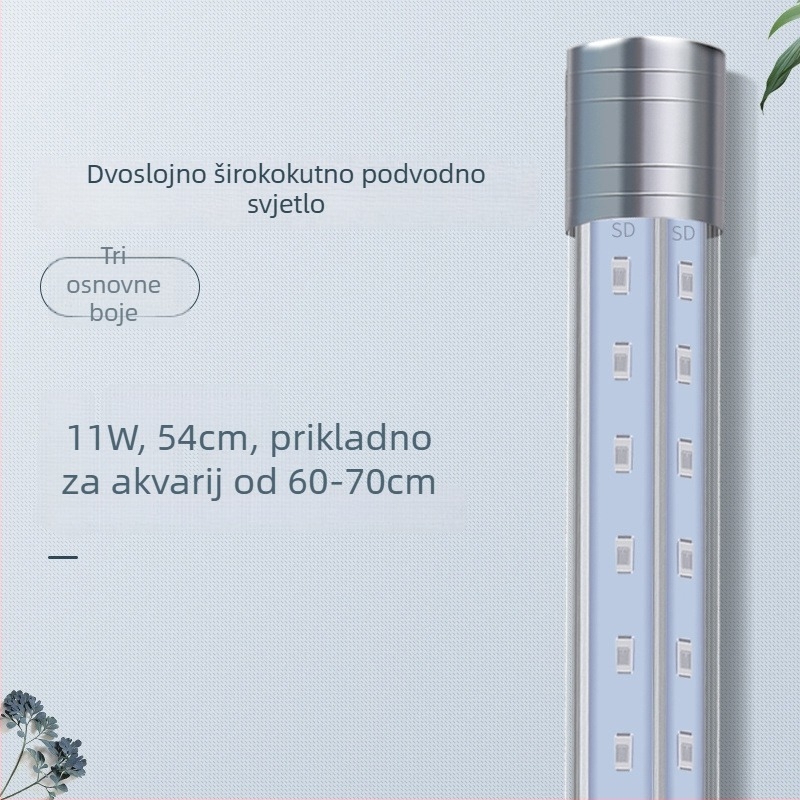 LED Arowana akvarijska svjetiljka, podvodna RGB rasvjeta s promjenom boja