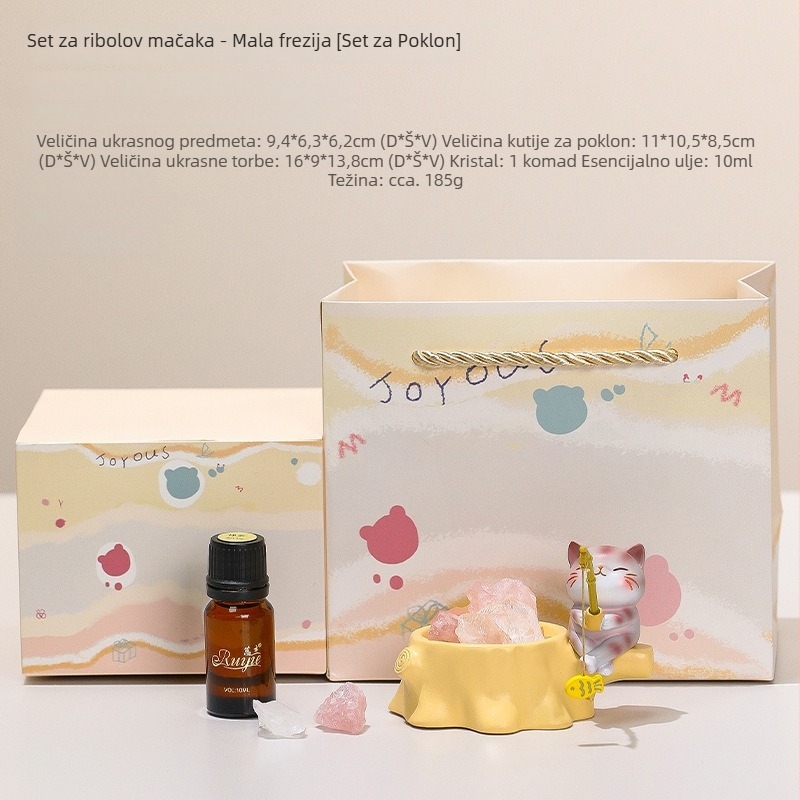 Kamen difuzor s motivom žabe – uredska dekoracija od smole, minimalistički stil, Tang Yi, model mcsp