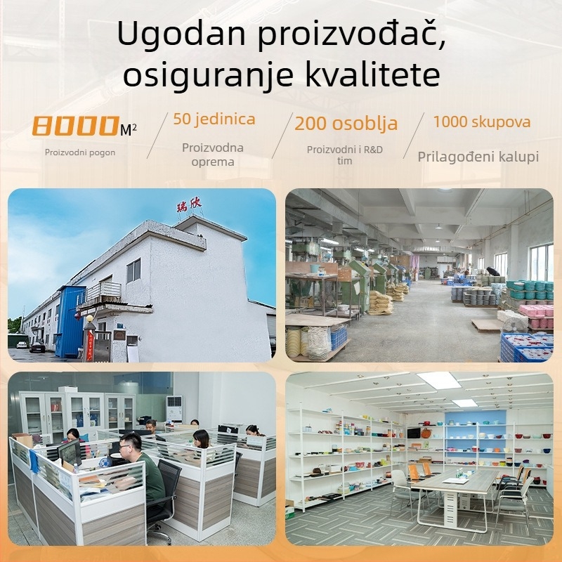 Ruixinmei melamin zdjela za mačke, otisak hrane visoke kvalitete