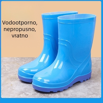 Dječje kišne čizme, lagane PVC gornji dio, niski kroj, protuklizne, za bebe i djecu 1–3 godine