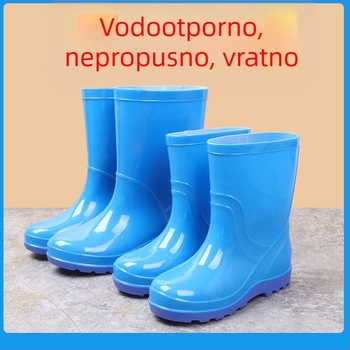 Dječje kišne čizme, lagane PVC gornji dio, niski kroj, protuklizne, za bebe i djecu 1–3 godine
