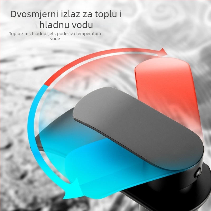 Slavina za umivaonik kupaonici, miješani tip, model 6015, nehrđajući čelik, keramički jezgreni ventil, ulazno-izlazni promjeri 1/2, 3/8, 9/16, CE certifikat