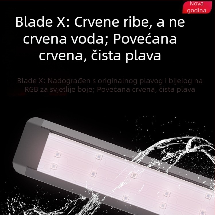 LED rasvjeta za akvarij - vodootporna, aluminijska legura, snaga 10.9W–47.5W, Brend Jiyin