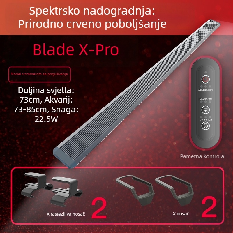 LED rasvjeta za akvarij - vodootporna, aluminijska legura, snaga 10.9W–47.5W, Brend Jiyin