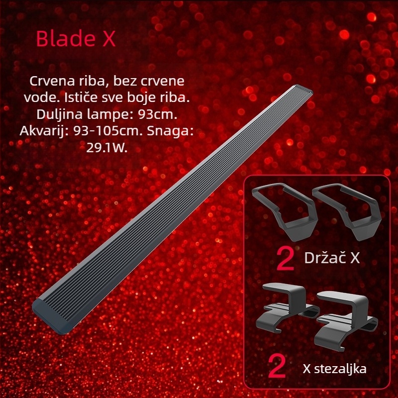 LED rasvjeta za akvarij - vodootporna, aluminijska legura, snaga 10.9W–47.5W, Brend Jiyin