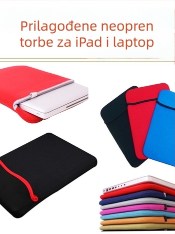 Futrola za laptop od potapljačkog materijala (vodootporna; otporna na habanje; zatvaranje na zip; mekano držalo) za poslovna putovanja