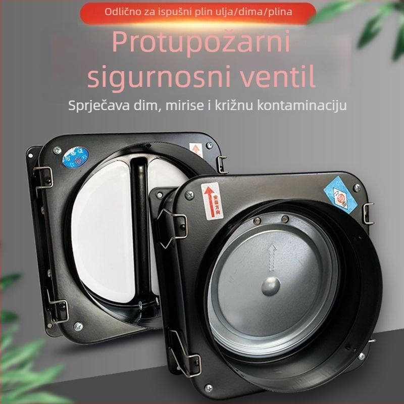 Vratni ventil za odvod kuhinjskog napa, lijevano željezo, CE certifikat, Powerful Factory