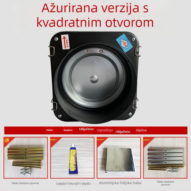 Vratni ventil za odvod kuhinjskog napa, lijevano željezo, CE certifikat, Powerful Factory