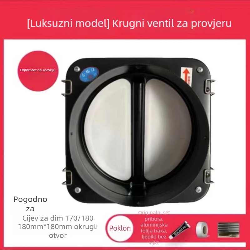 Vratni ventil za odvod kuhinjskog napa, lijevano željezo, CE certifikat, Powerful Factory