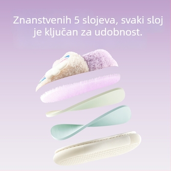 Dječje zimske cipele od pamuka s životinjskim uzorkom, debeli i topli, gornji dio od umjetne krzna, podloga PVC