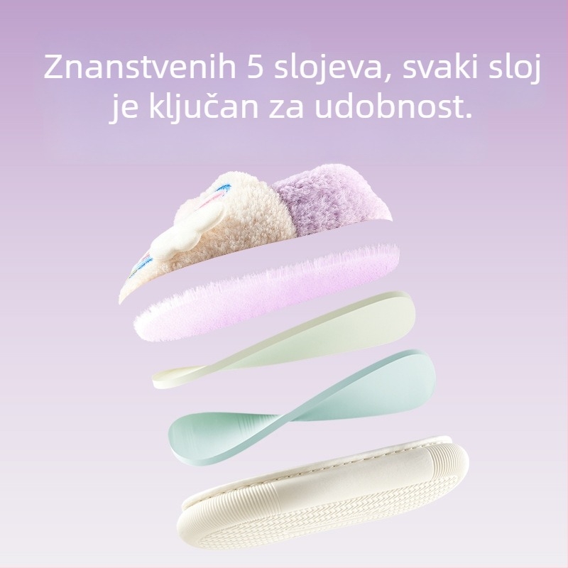Dječje zimske cipele od pamuka s životinjskim uzorkom, debeli i topli, gornji dio od umjetne krzna, podloga PVC