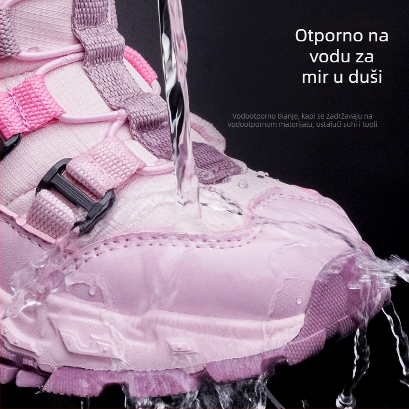 Dječje zimcke gležnjače, vodootporne, gornji dio od Oxford platna, gumeni potplat, unisex, za djecu 7–12 godina