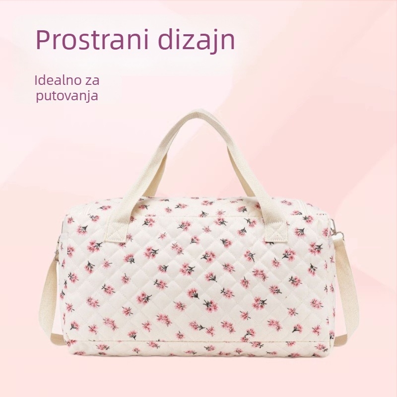 Torba za mamu – Višenamjenska, Velika zapremina, Ručno nošenje i crossbody, Poliester-pamet materijal, Pravokutnog oblika