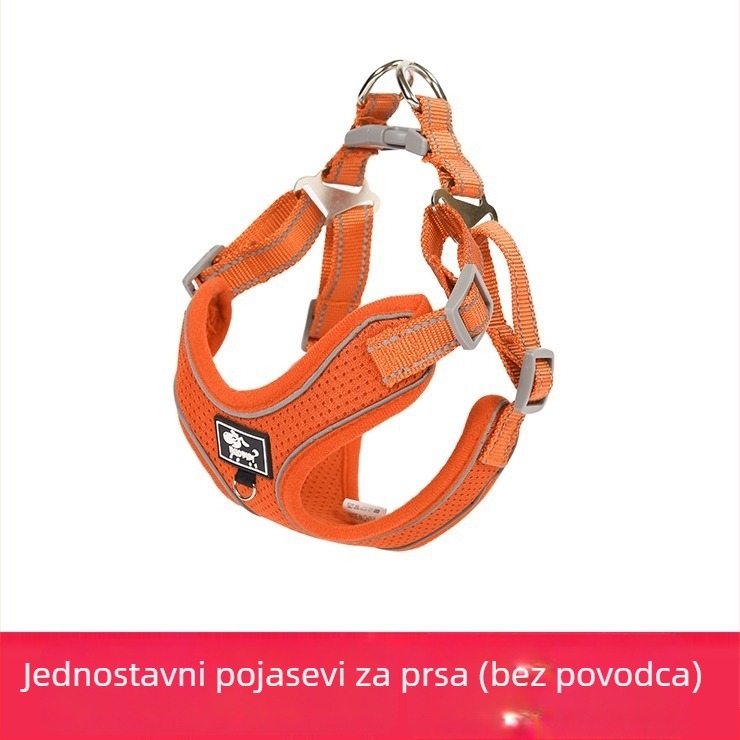 Grudni pojas za pse, podesiv, uže dizajn, poliester (Materijal: Poliester; Kategorija: Grudni pojas; Proširivanje: Da)