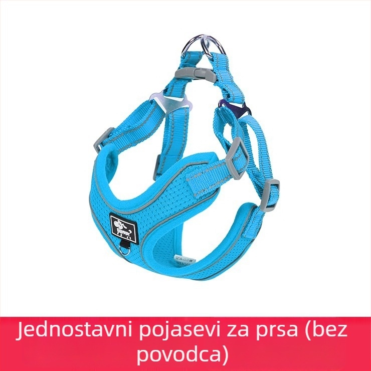 Grudni pojas za pse, podesiv, uže dizajn, poliester (Materijal: Poliester; Kategorija: Grudni pojas; Proširivanje: Da)