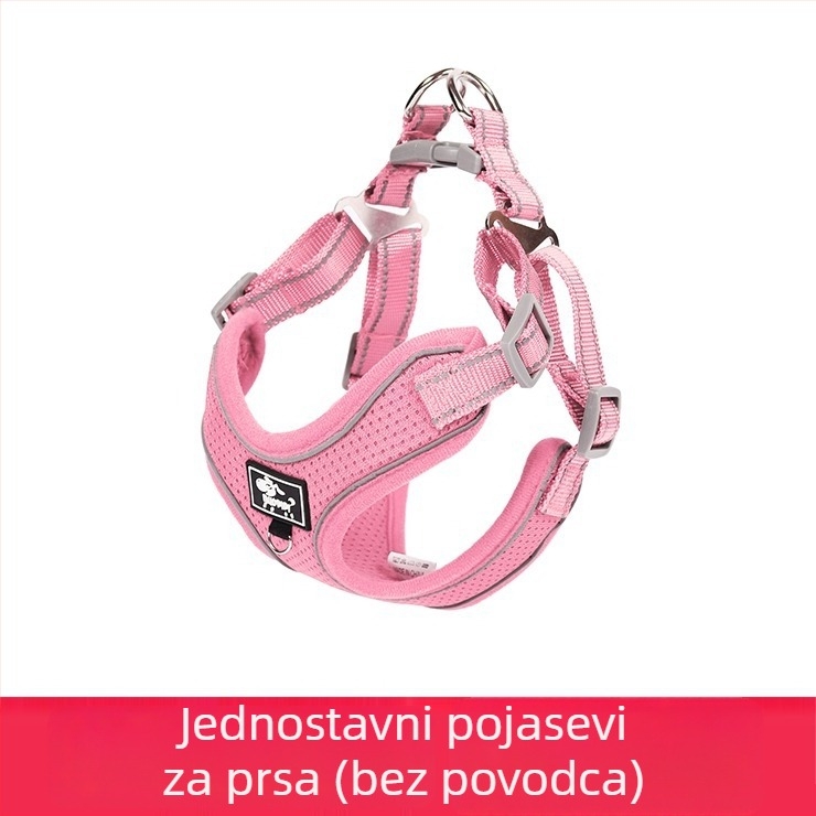 Grudni pojas za pse, podesiv, uže dizajn, poliester (Materijal: Poliester; Kategorija: Grudni pojas; Proširivanje: Da)